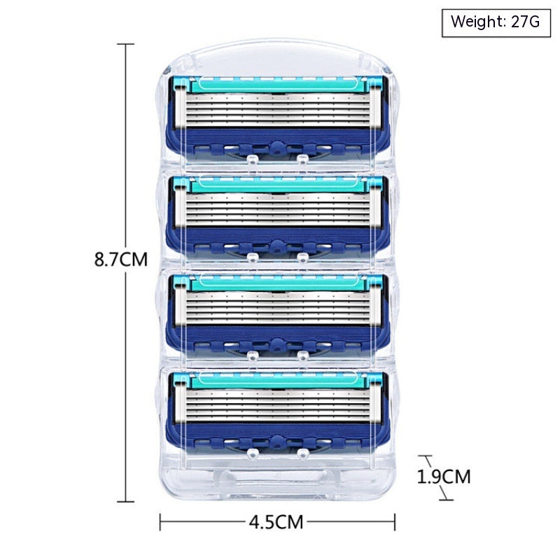 Manual Men's Five-layer Razor Head