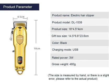 Rechargeable Hair Clipper High-power Electric Clipper