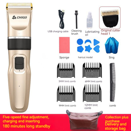 Home Children's Fashion Simple Hair Clipper Suit