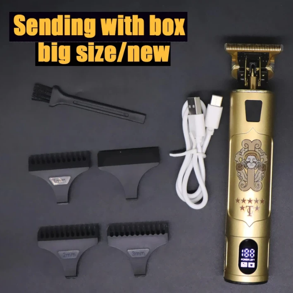 Buddha Head Dragon And Phoenix Hair Clipper Electric Push