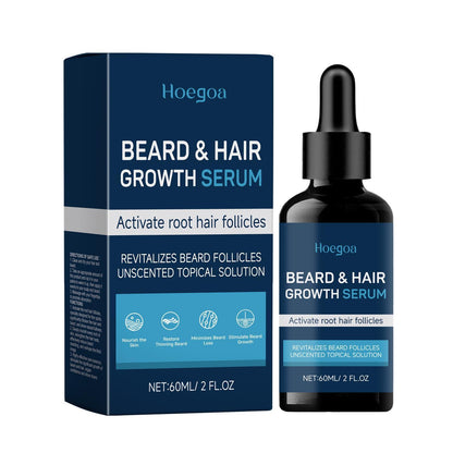 Beard Growth Serum - Natural Hair Growth Oil with Rosemary & Castor Oil Vitamin E
