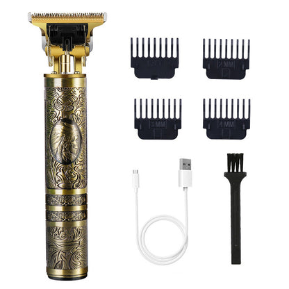 Buddha Head Directly Filled With Dragon And Phoenix Carving Hair Clipper