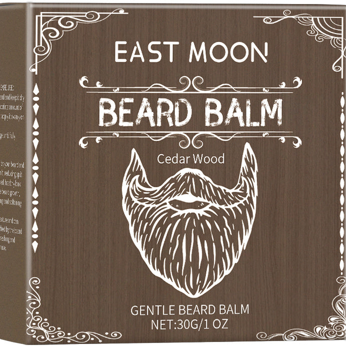 Cedar Wood Beard Balm - Natural Beeswax Coconut Oil Men's Beard Care Wax