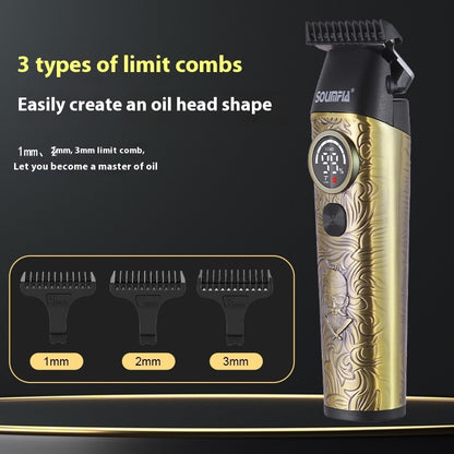 Digital Display Metal Hair Clipper For Hair