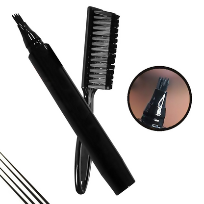 Waterproof Beard Pen Beard Filler Pencil And Brush Beard Enhancer Moustache