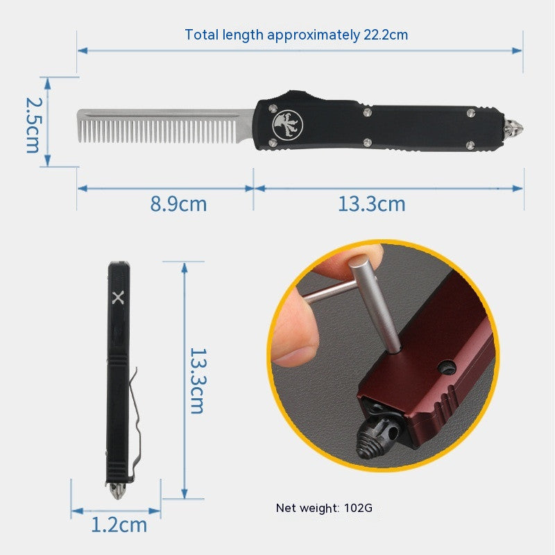 Micro-technology A5 Comb Outdoor Tactical Comb Multi-function Tool