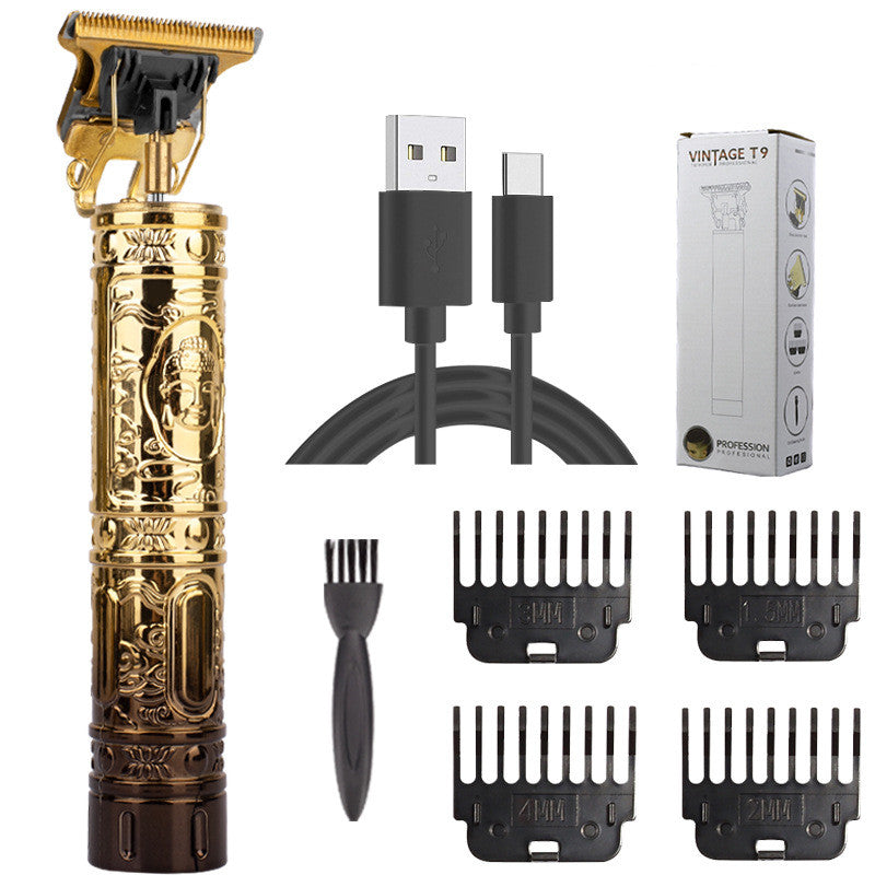 Household Electric Hair Clipper Plastic Buddha Head Dragon Pattern