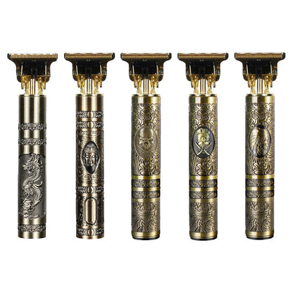 Trim Electric Metal Hair Clippers Buddha Head Dragon And Phoenix