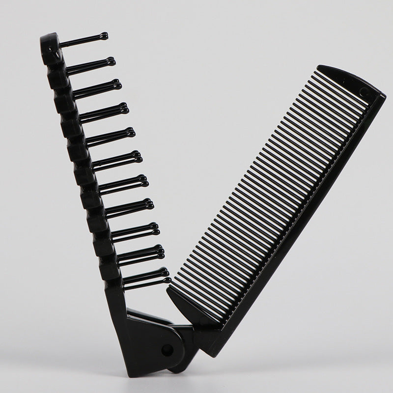 Portable Creative Double Folding Folding Comb Barrettes Supplies Comb ...