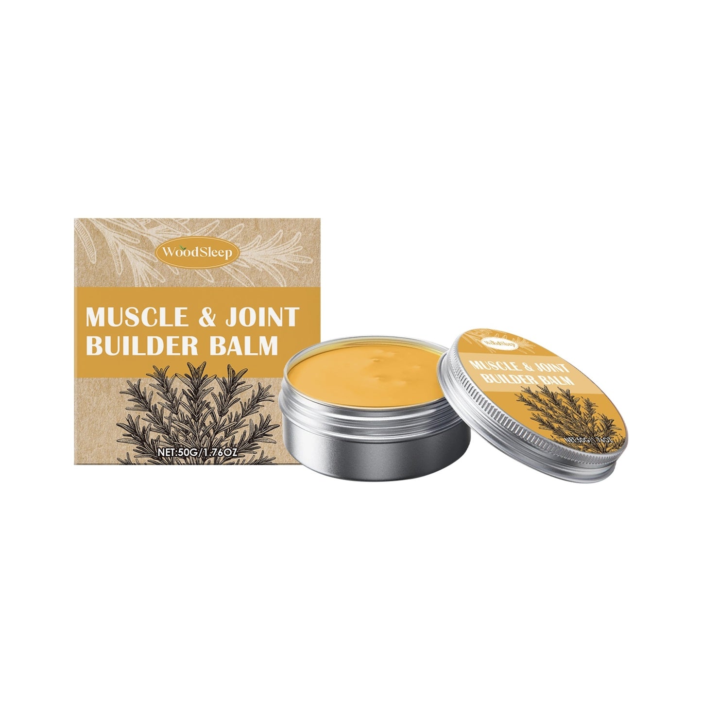 Natural Muscle Joint Balm - Pain Relief Cream Arnica Rosemary Mint Extract