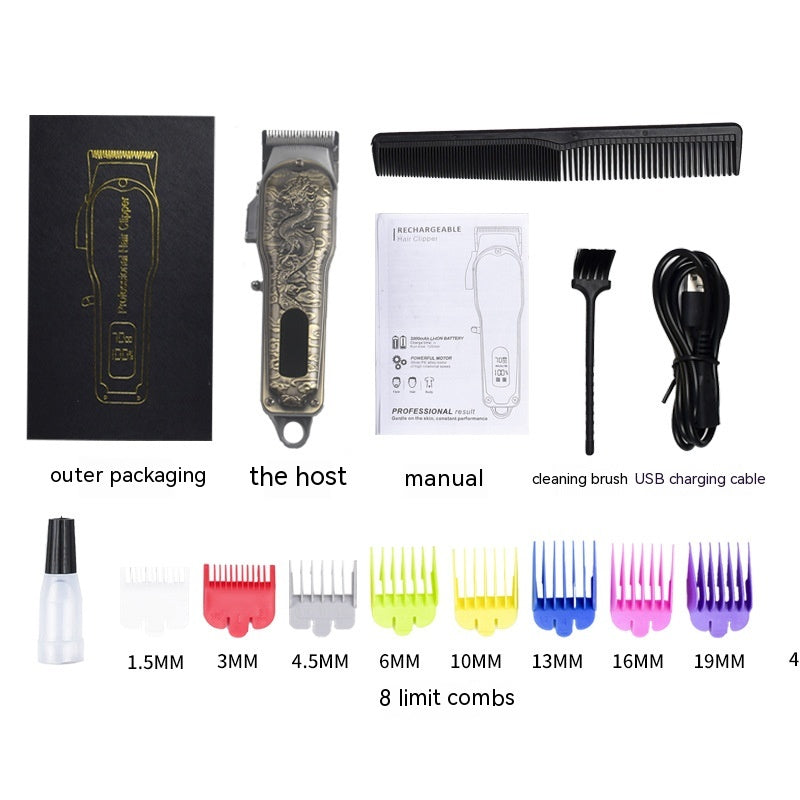 Rechargeable Digital Display Power Professional Hair Clipper