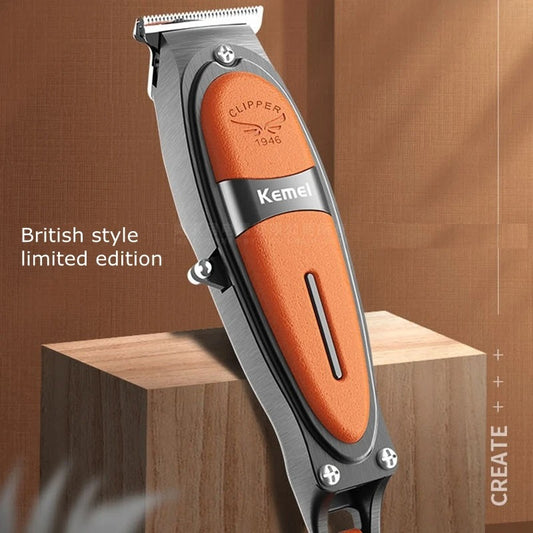 Metal Body Leather Grinding Blade Hair Clipper
