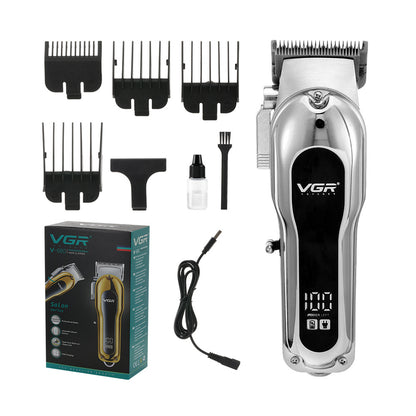 Digital Display Full Metal Body Electric Hair Clipper