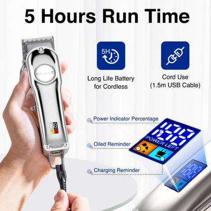 Men Hair Trimmer 3 in 1 IPX7 Hair Clipper for Women & Children