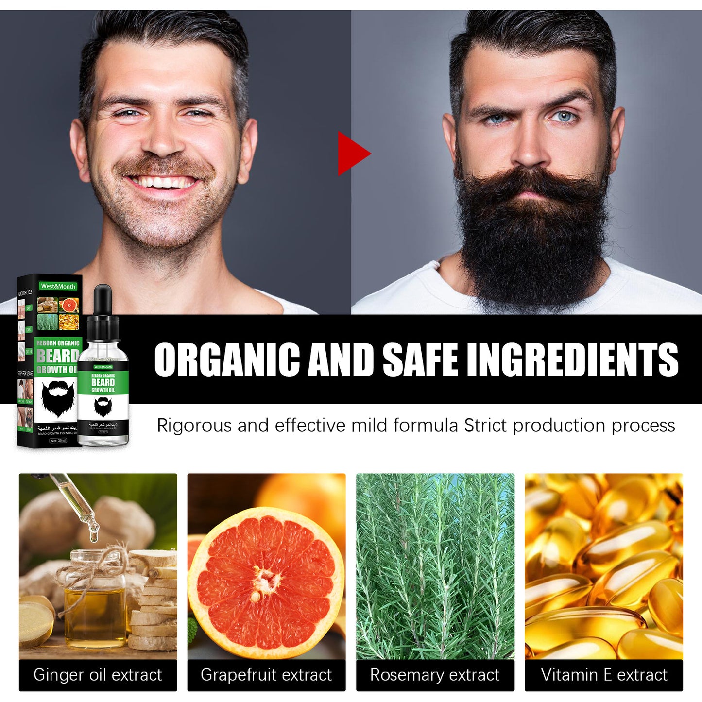 Men's Beard Nourishing And Promoting Growth Liquid