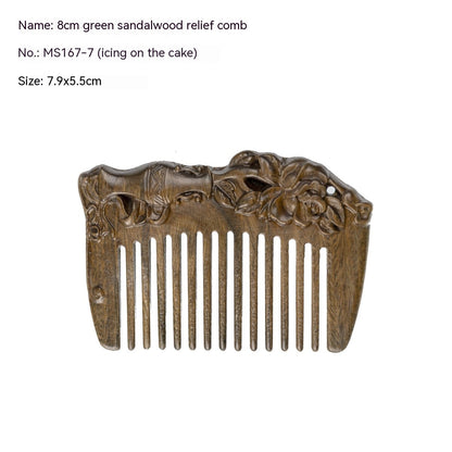 Antique Mini Sandalwood Comb Home