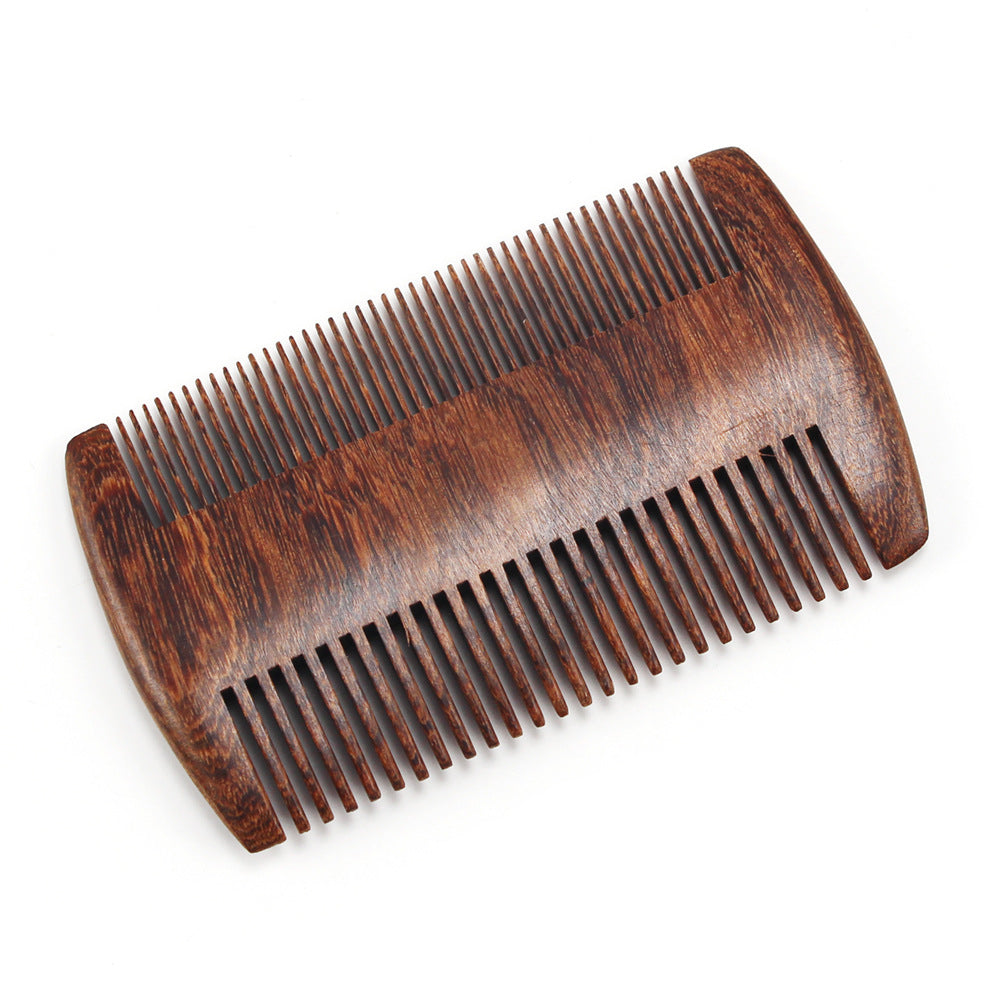 Black Gold Sandalwood Double-sided Beard Comb Beard Portable Comb