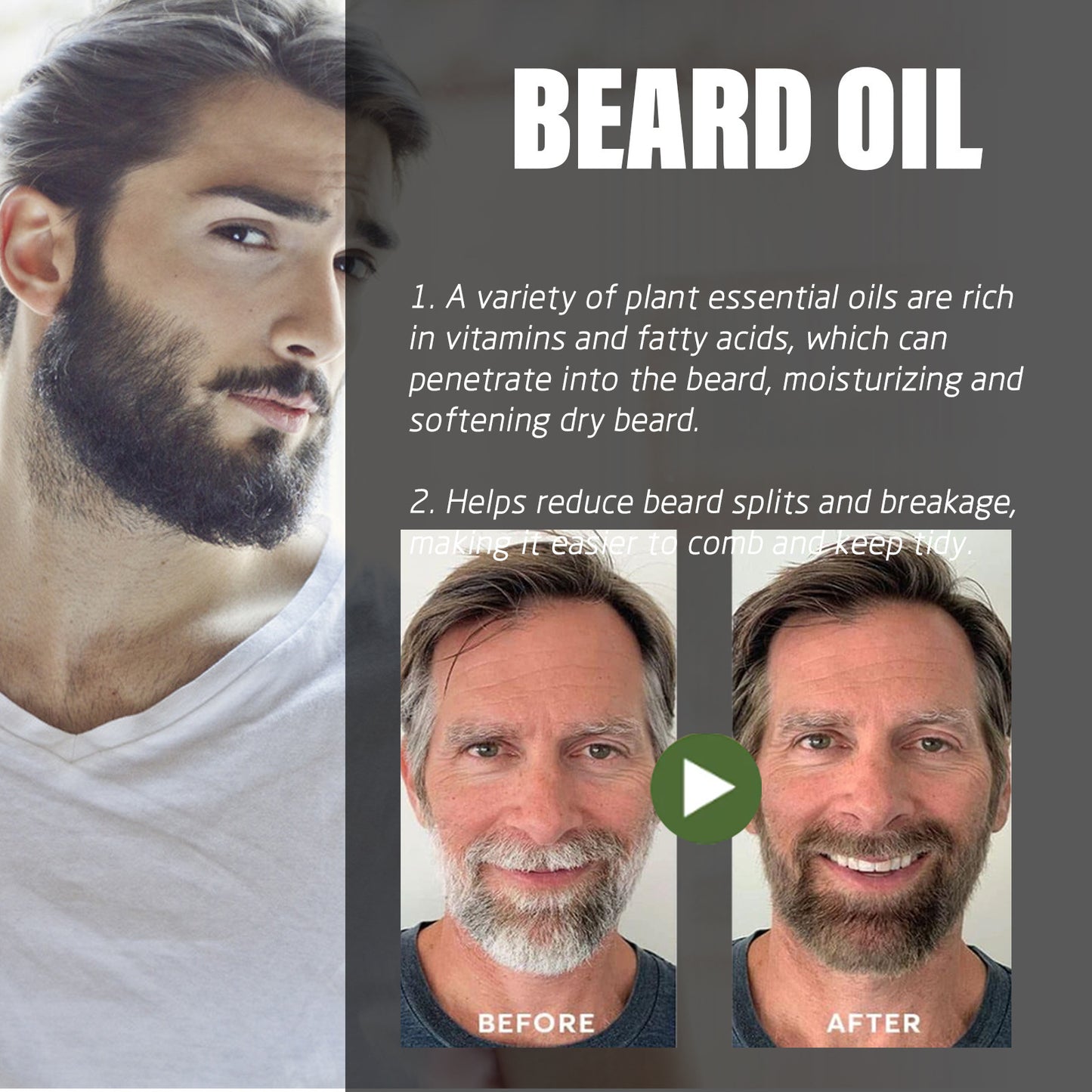 Beard Treatment Oil Men's Facial Sideburns Beard Shape Moisturizing