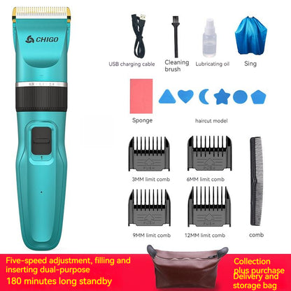 Home Children's Fashion Simple Hair Clipper Suit