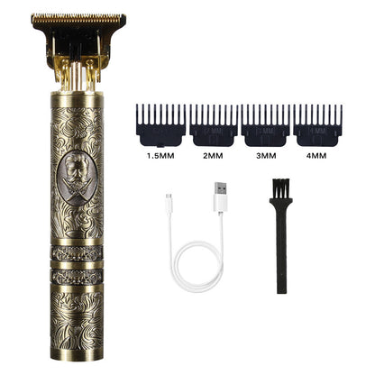 Buddha Head Directly Filled With Dragon And Phoenix Carving Hair Clipper