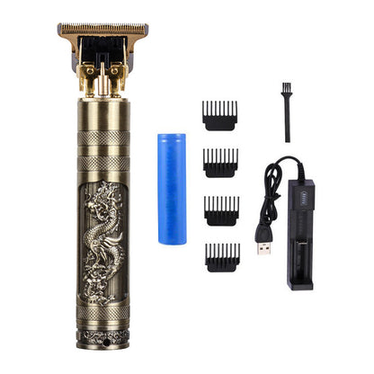 Trim Electric Metal Hair Clippers Buddha Head Dragon And Phoenix