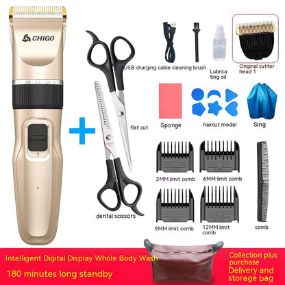 Home Children's Fashion Simple Hair Clipper Suit