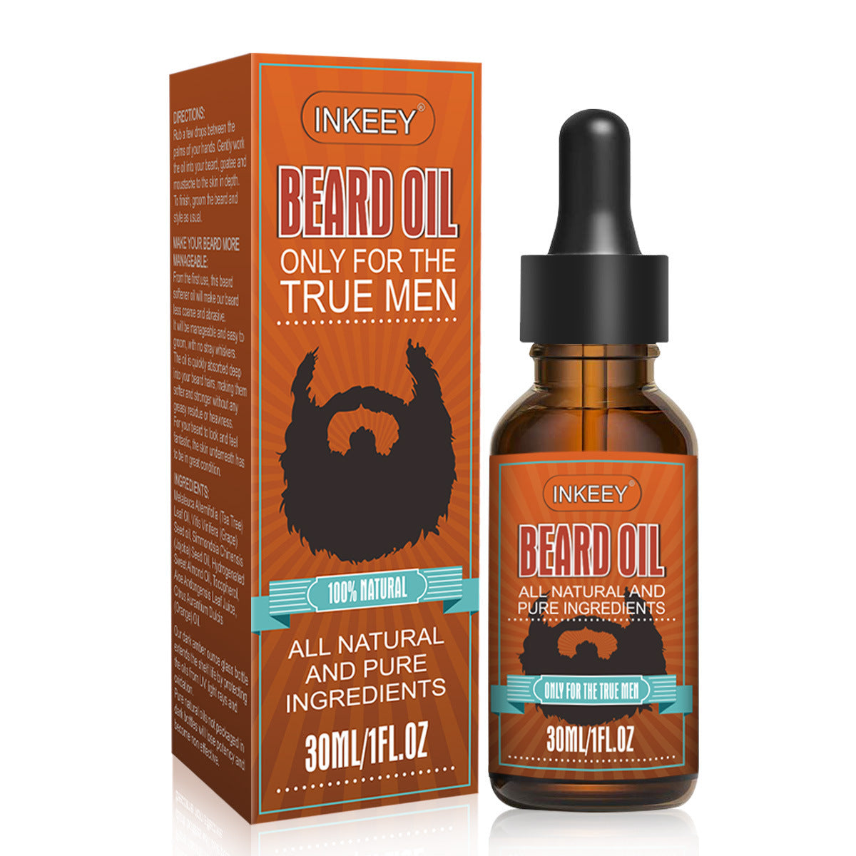 Beard Growth Oil 30ml - Men's Beard Care Growth Treatment All Skin Types