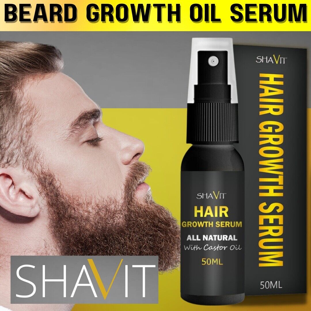 Mens Beard Growth Oil Serum Fast Growing Mustache Facial Hair Treatmen