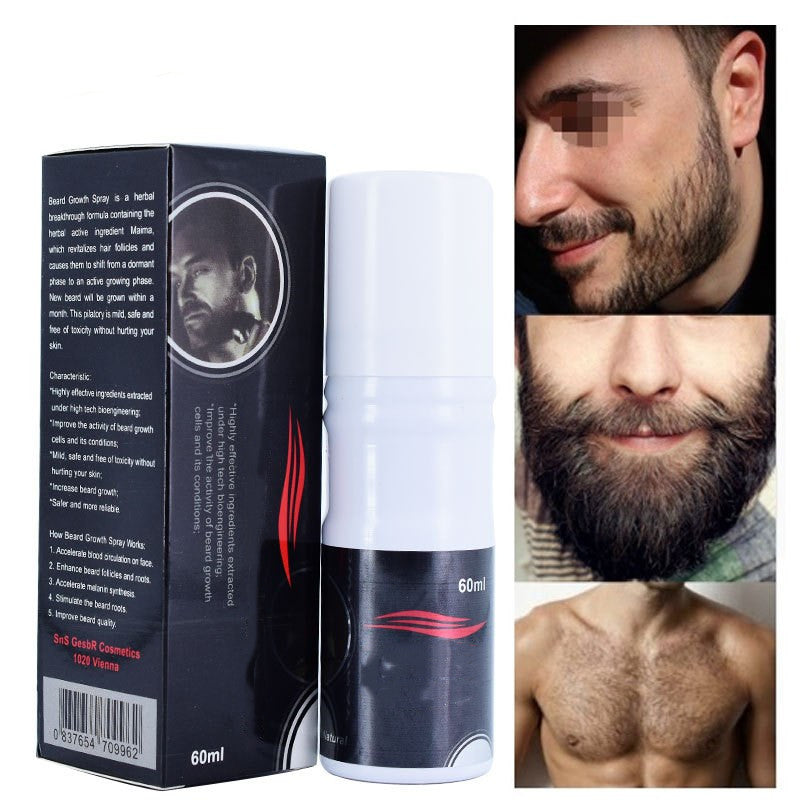 60ml Beard Grow Beard Growth Oil Facial Hair Grower Spray