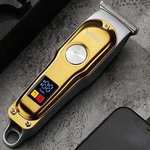 Portable Electrical Hair Cutter Dual-purpose Charging And Plug-in LCD Digital Display