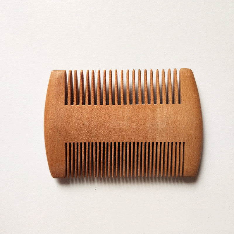 Simple Retro Double-sided Peach And Beech Comb