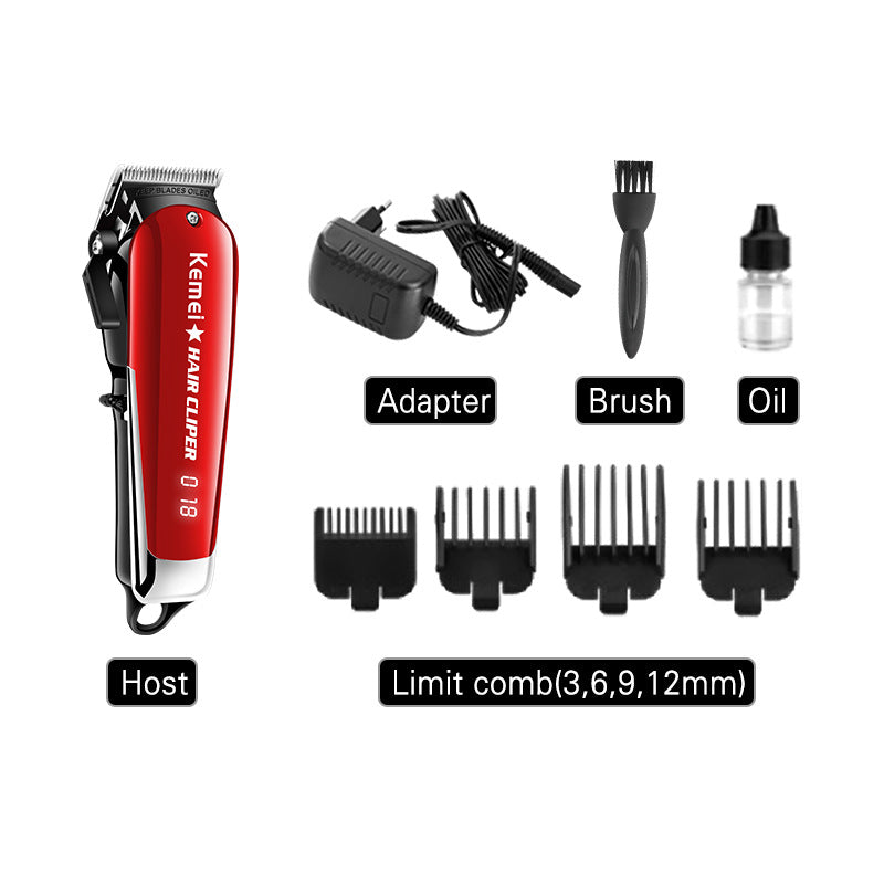 Adjustable Carbon Steel Cutter Head LCD Display Noise Reduction Clipper