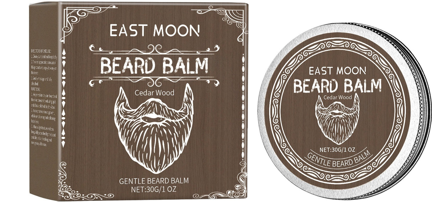Cedar Wood Beard Balm - Natural Beeswax Coconut Oil Men's Beard Care Wax