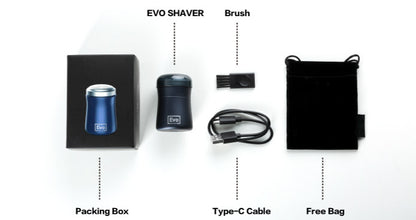 EVO SHAVER World's Smallest Shaver Ever Travel Men's Shaver