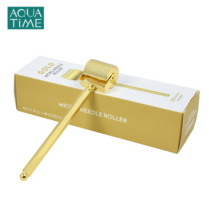 Gold Derma Roller DRS 250 Titanium Microneedle Roller