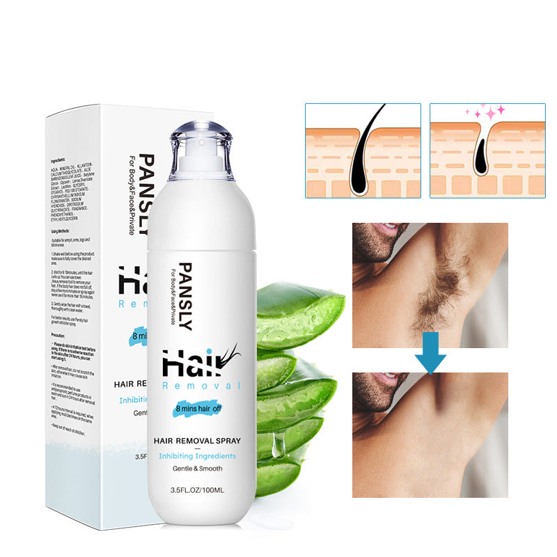 Hair Removal Gentle Spray Body Care For Beard Armpits Chest and Legs