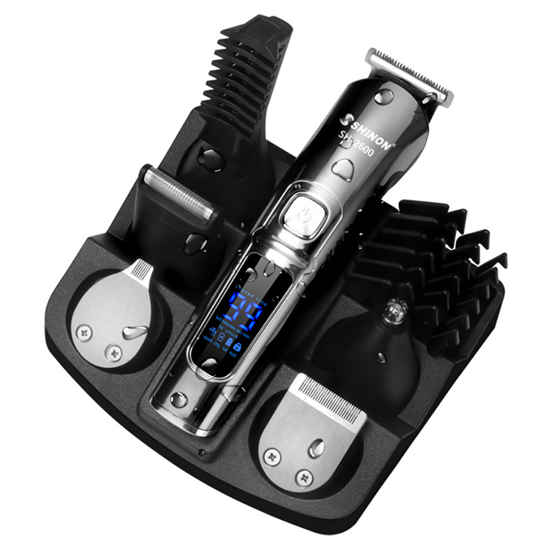 6 in 1 facial grooming set hair trimmer waterproof electric shaver hair clipper