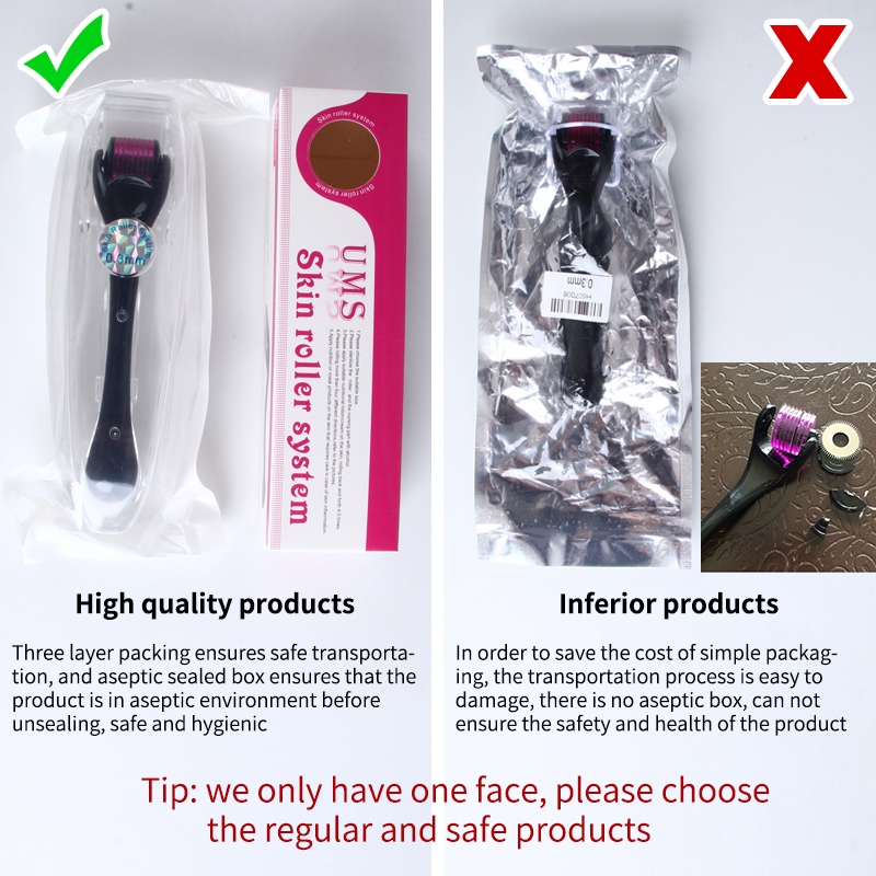 Beard Derma Roller Titanium For Hair Growth Mesoroller For Face