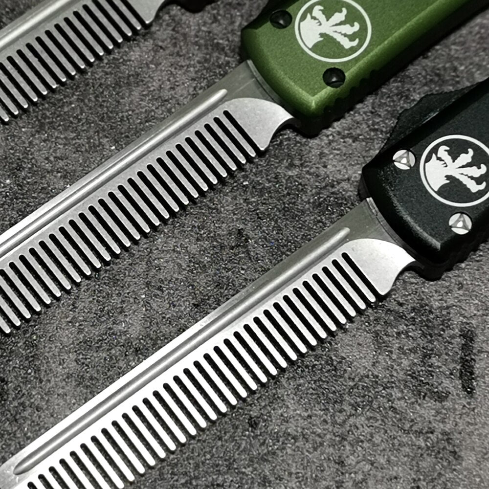 New Tactical Comb Aluminium Handle Metal Comb Creative Straight Jump