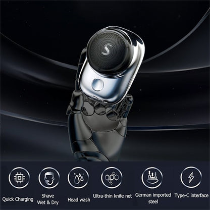 Electric Mini Travel Shaver For Men Pocket Size Washable Electronic Razor