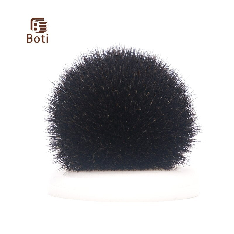 Black Badger Hair Knot  Fan Type Handmade Beard