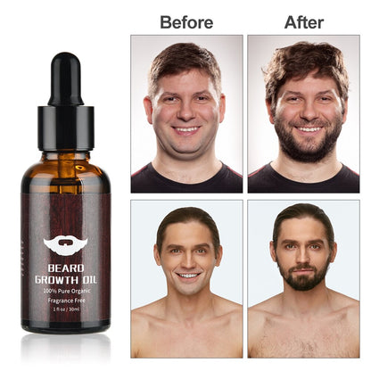 Beard Growth Kit Essence Oil Enhancer Nourishing Balm