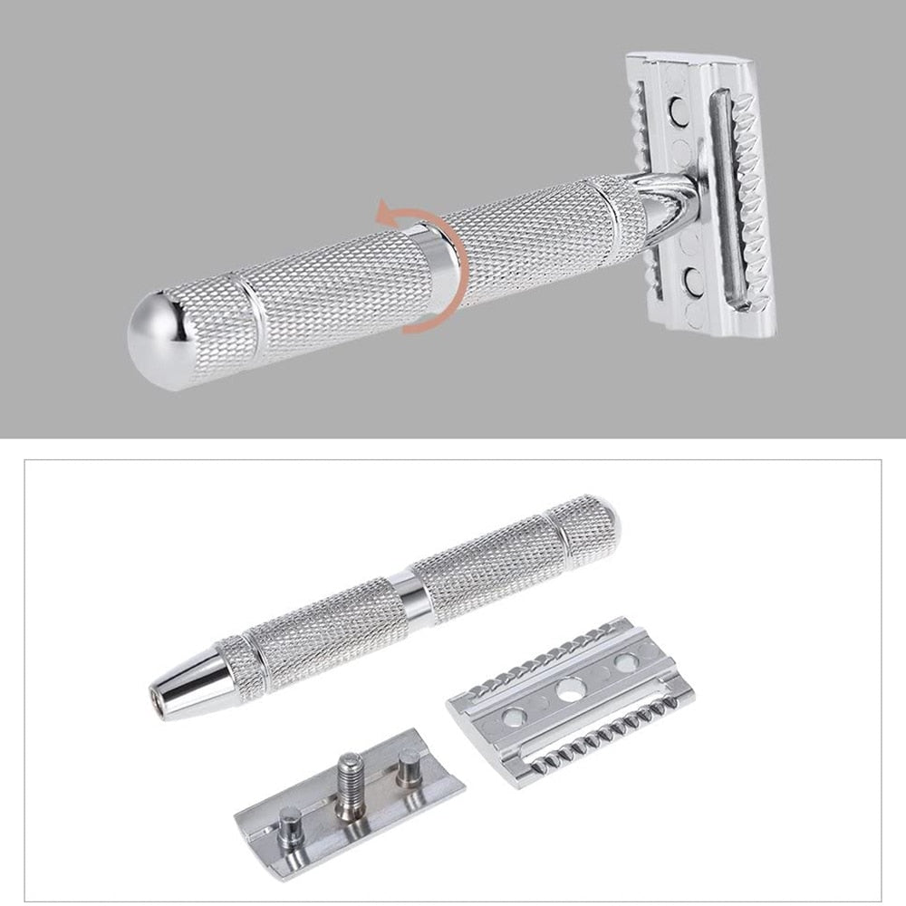 Stainless Steel Safety Razor Traditional Double Edge