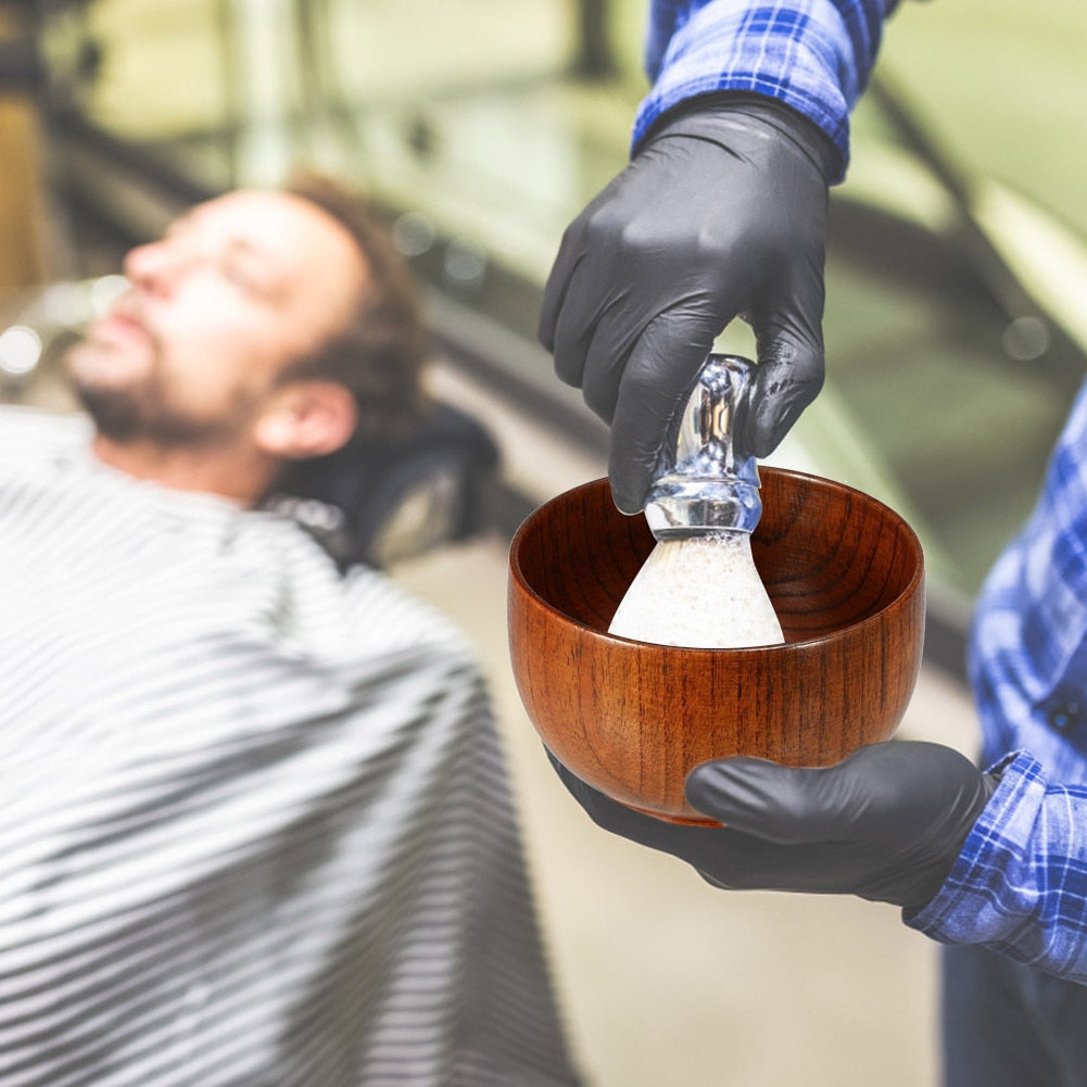 Wooden Beard Foam Bowl Safety Corrosion Resistant