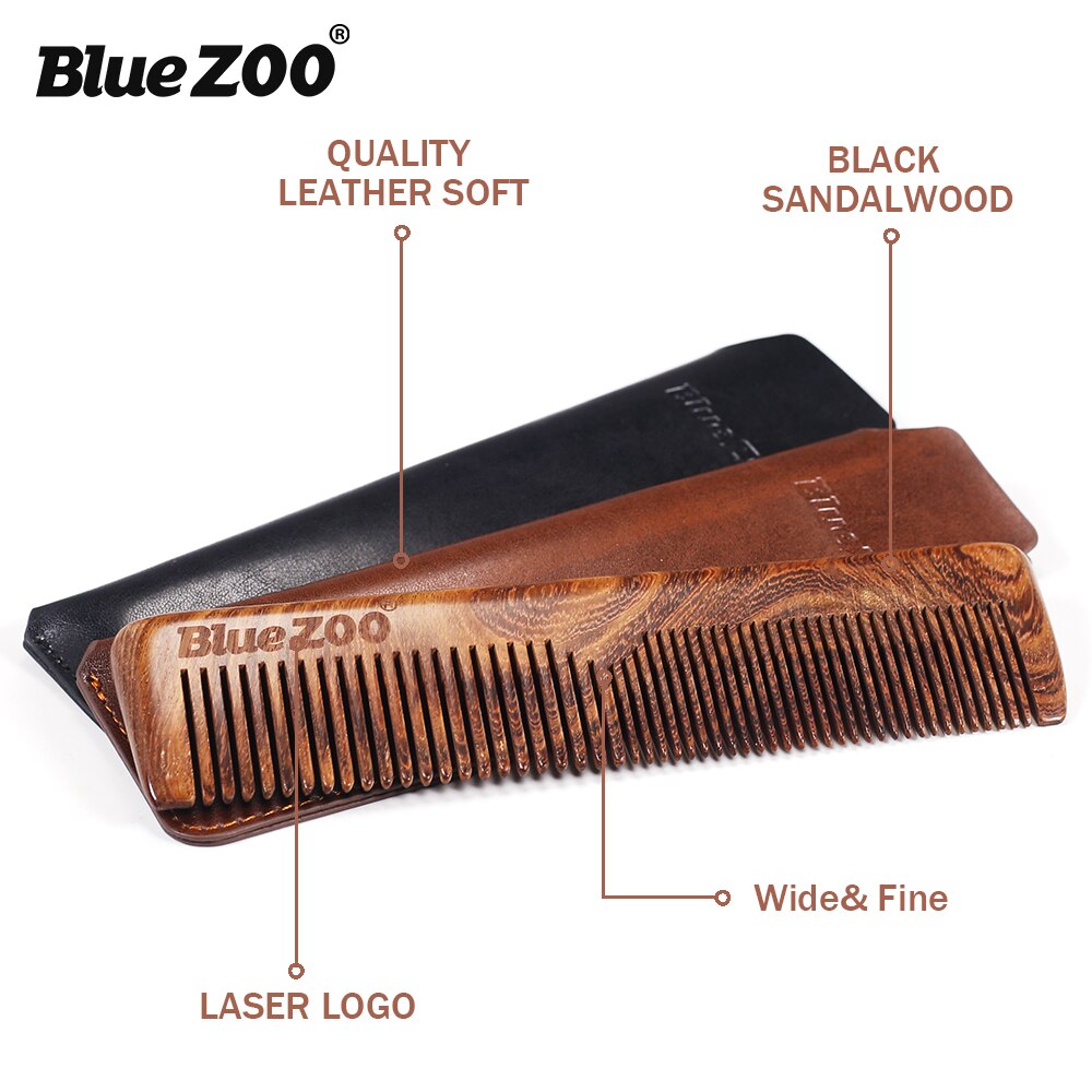 Blue Zoo Black Gold Sandalwood Men Care Comb