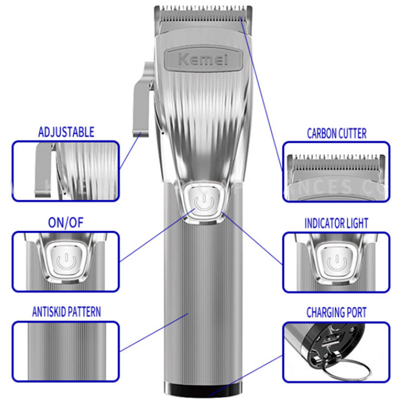 Rechargeable hair trimmer for men