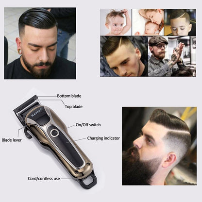 Cordless Hair Trimmer for Men Rechargeable Electric Clipper