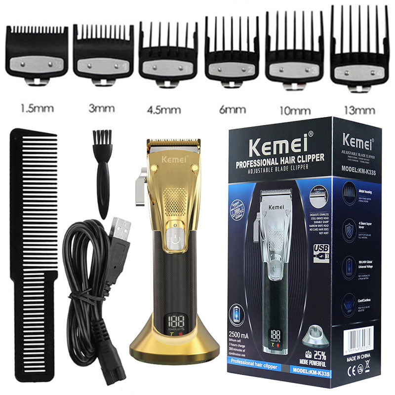 Adjustable barber electric hair clipper