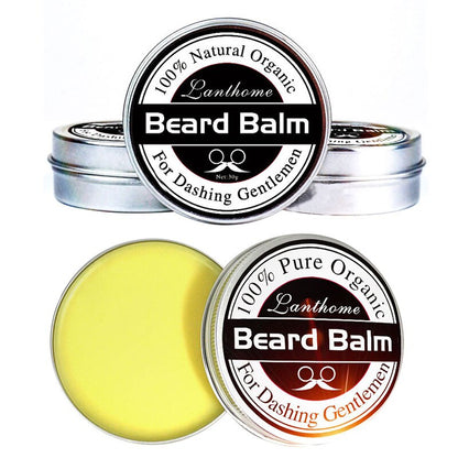 Men Natural Organic Beard Balm Wax Conditioner