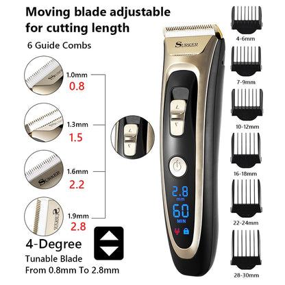 Electric Hair Trimmer LED display